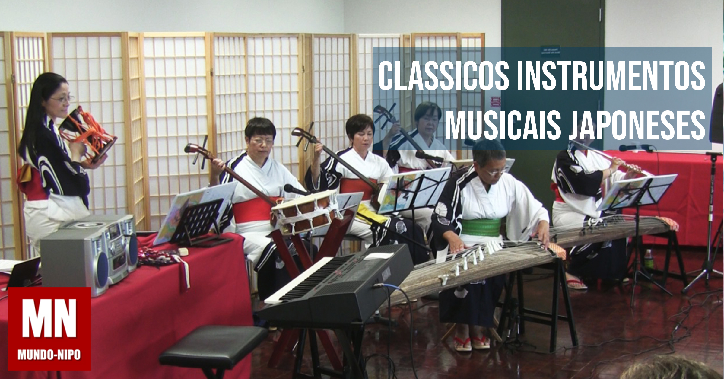 Clássicos instrumentos musicais japoneses