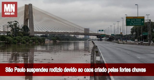 Devido ao caos provocado pelas fortes chuvas em São Paulo Doria pede para a população não sair de casa