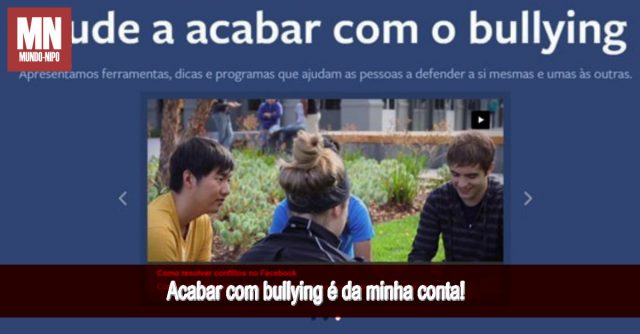 Unicef E SaferNet Lançam Campanha Contra O Bullying - Mundo Nipo