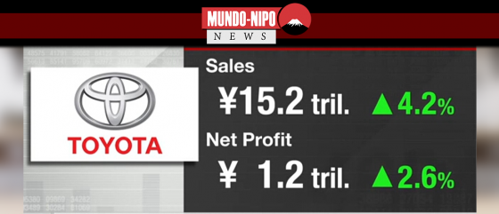 Toyota registra crescimento economico