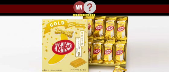 kitkat de banana ouro