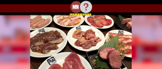 Fotos dos pratos de yakiniku a vontade