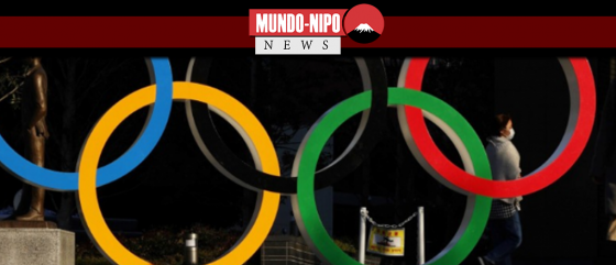 aneis olimpicos instalados em tokyo