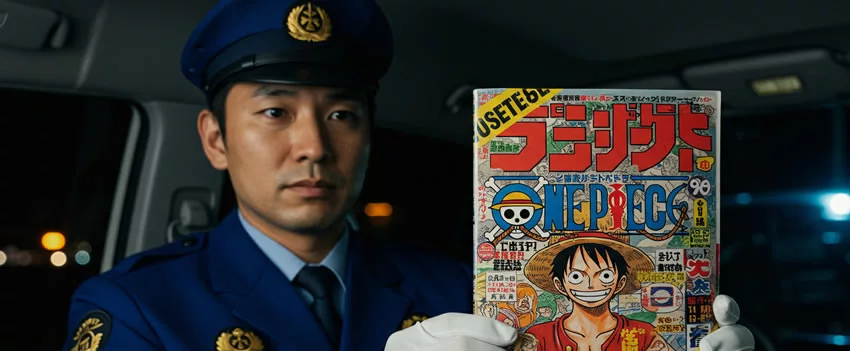 Polícia de Aichi prende taiwaneses por pirataria de mangás One Piece, destacando o combate à violação de direitos autorais no Japão e a importância de compras seguras.