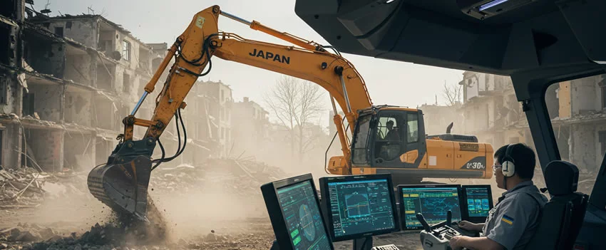 Japão e Ucrânia se unem na reconstrução com a tecnologia de ponta para remoção de detritos. Uma colaboração vital para a segurança e a recuperação do país.