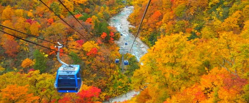 Experimente a deslumbrante folhagem de outono no Monte Kurikoma, o "tapete de Deus" do Japão. Dicas de segurança e tudo sobre esse destino de outono de Tohoku!