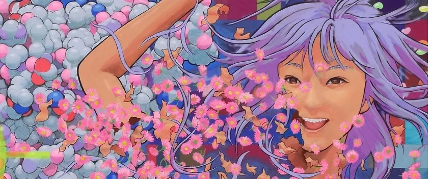 Descubra o projeto de Makoto Aida Koe-chan Body Painting (2004). O artista e outros mangakás transformaram a modelo cosplay Koe-chan em arte viva. Uma fusão ousada de manga e arte contemporânea.